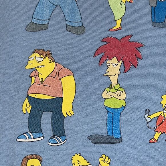 The Simpsons Springfield Homer Bart Marge Lisa Mr. Burns Krusty Large T-Shirt - Picture 9 of 14